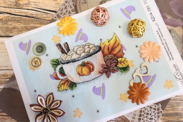 Broderikit MP Studia "Pumpalatte" 15x11 cm