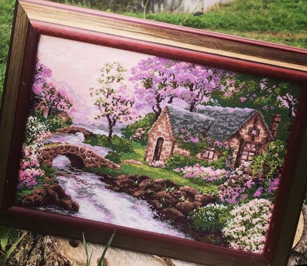 Broderikit Riolis "Forårssyn" 38x26 cm