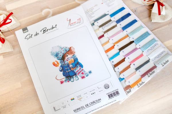 Broderikit Luca-S B1168 - "Julemus" 16x21 cm