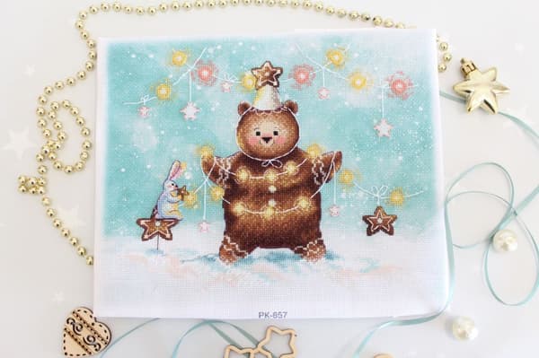 Broderikit MP Studia "Snart er det fest" 25x20 cm