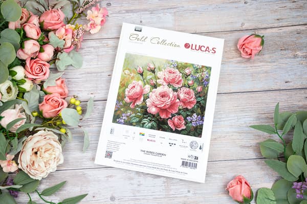 Broderikit Luca-S B717 - "Rosenhaven" 44x35cm
