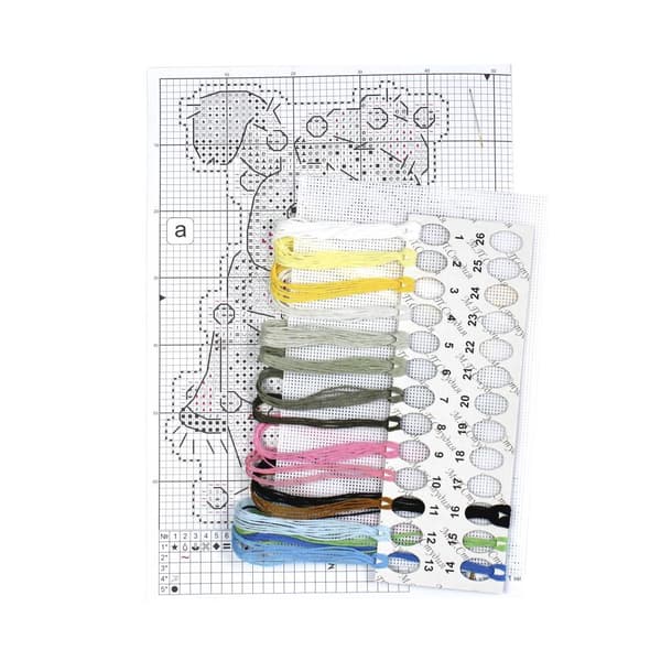 Broderisett Plastic Canvas MP Studia "Julehare" 9x12 cm