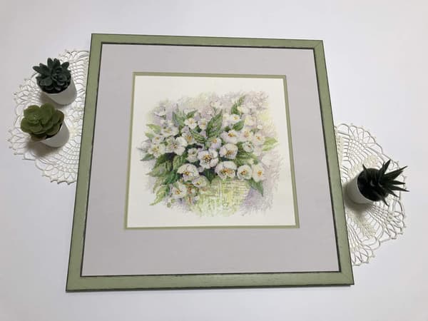 Broderikit Riolis "Akvareljasmin" 30x30 cm