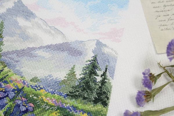Broderikit MP Studia "Vandring til bjergene" 16x20 cm