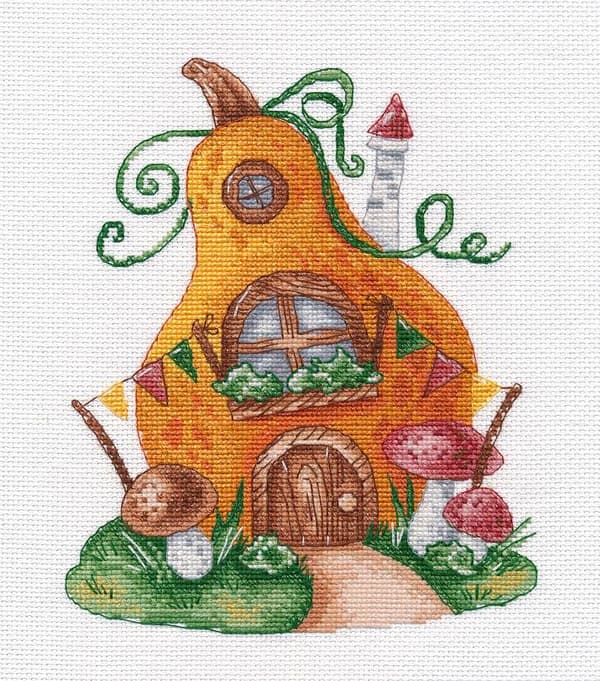 Broderikit Oven "Pumpa" 15x19 cm