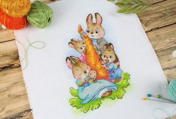 Broderikit MP Studia "På picknick" 20x14cm