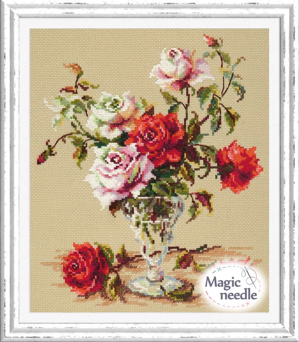 Broderikit Magic Needle "Kærlighedssang" 24x29 cm