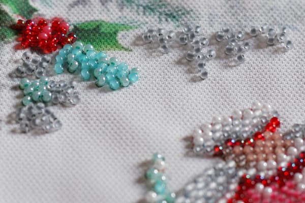 Perlebroderi Abris Art "Vintermagi" 15x15 cm