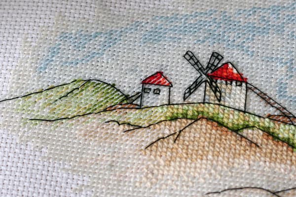 Broderikit Abris Art "Vindmøller" 39x18 cm