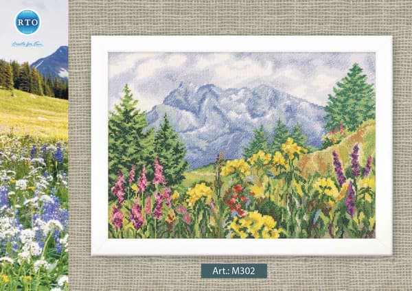 Broderikit RTO "Bjergeng" 39x28 cm