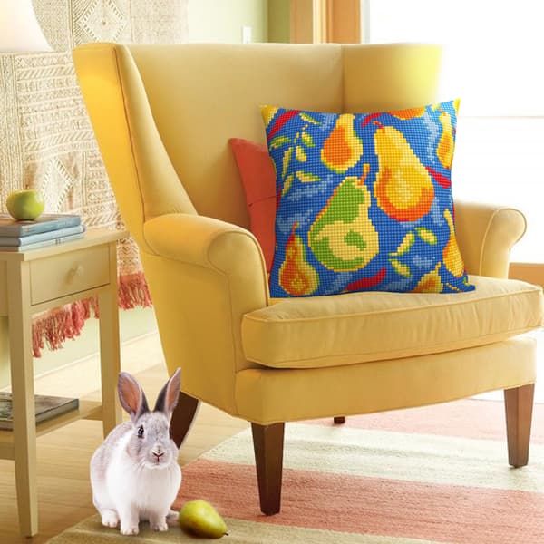 Broderikit Pude Collection D`Art 5471 - "Mønster - pære" 40x40cm