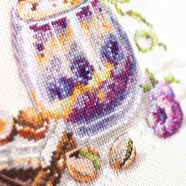 Broderisett Magic Needle "Sjokoladedessert" 17x17 cm