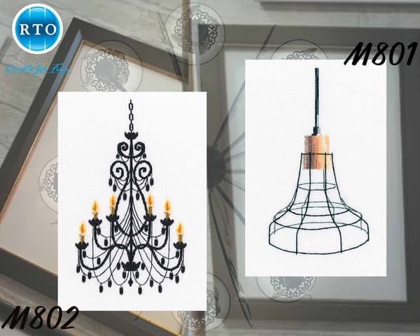 Broderisett RTO "Loftlampe" 9.5x17.5 cm
