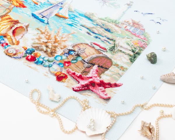 Broderikit Magic Needle "Havbrise" 40x31 cm