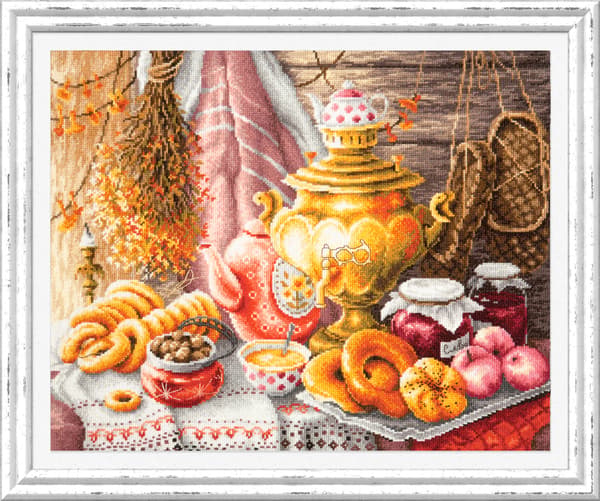 Broderisett Magic Needle "Te-stund" 40x34 cm