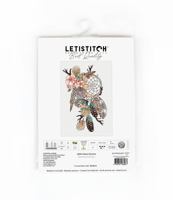 Broderikit LetiStitch L8041 - "Månedrømme" 20x30 cm