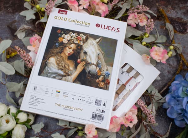 Broderikit Luca-S B620 - "Blomfe" 44x35 cm
