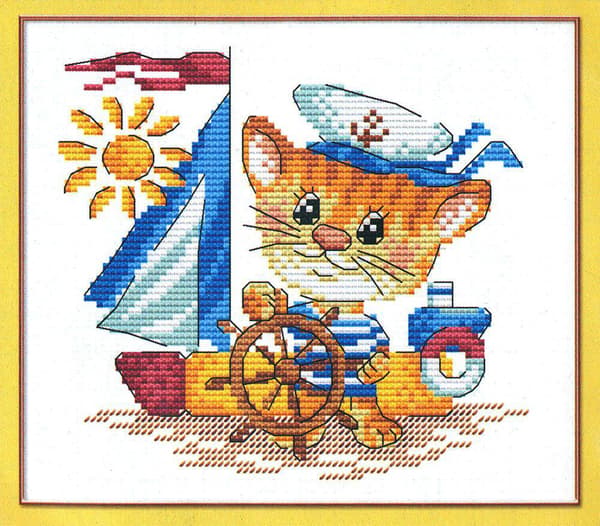 Broderikit MP Studia "Havsvarg" 18x15 cm