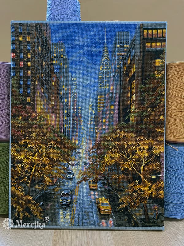 Broderikit Merejka K-172 - "Efterårsaura" 31x40 cm