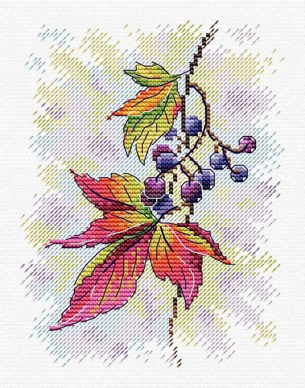 Broderikit MP Studia "Doftande vinranka" 12x16 cm