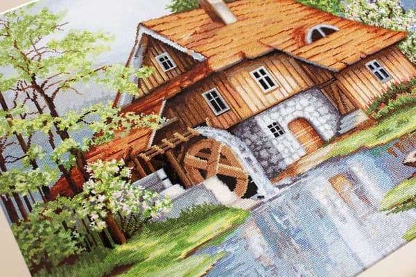 Broderikit Luca-S B492 - "Forårslandskab" 52x40 cm
