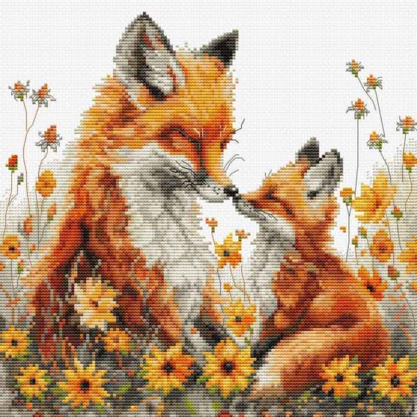 Broderikit Luca-S BU5059 - "Ömhet" 22x22 cm