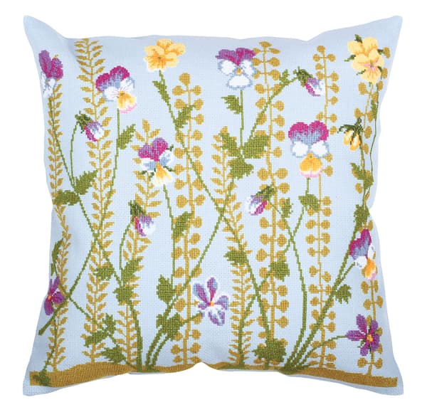 Broderikit Kudde RTO CU033 - "Skogsviolett" 40x40 cm