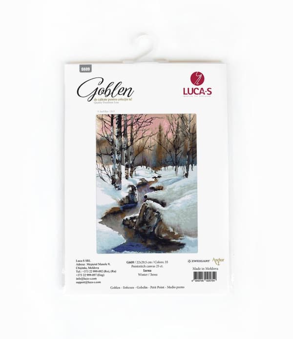 Broderikit Petit point Luca-S "Vinter" 22x29.5 cm