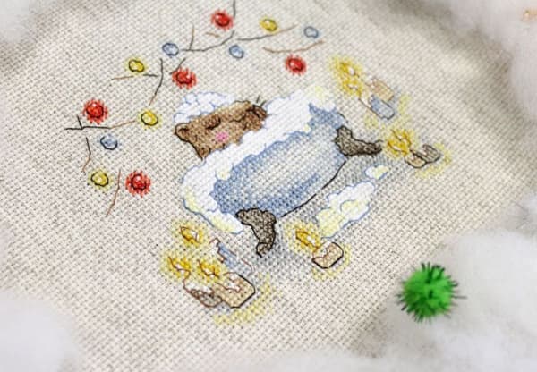 Broderikit MP Studia "Og lad hele verden vente" 13x11 cm