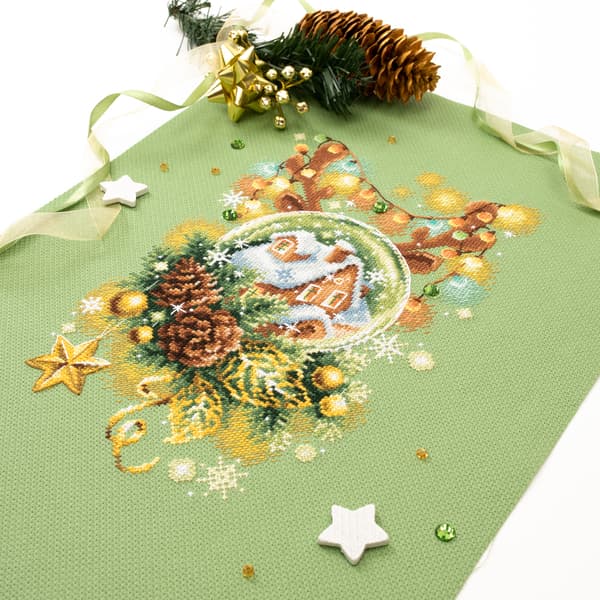 Broderisett Magic Needle "Lysende jul" 17x27 cm