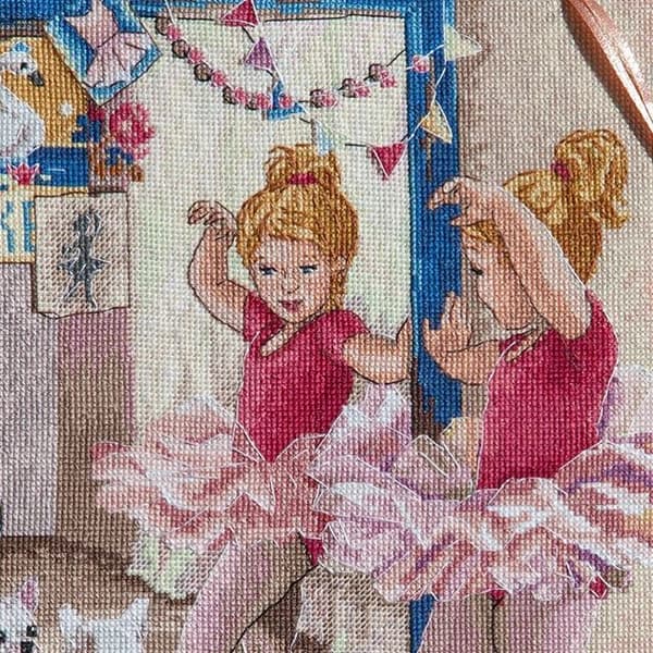 Broderisett Merejka K-74 - "Ballarinene" 22x30 cm