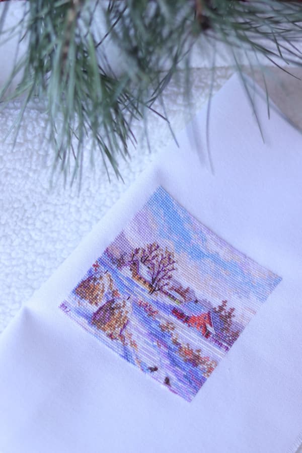 Broderikit Merejka K-267A - "Vinter" 11.5x11.5 cm