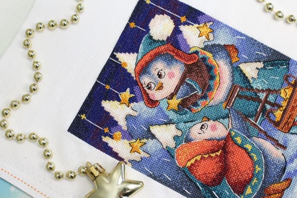 Broderisett MP Studia "Stjernehimmel" 14x20 cm