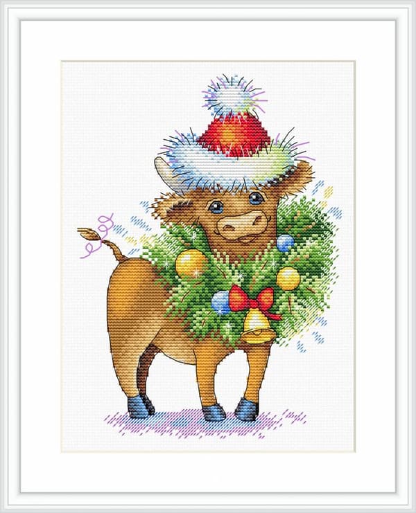 Broderikit MP Studia "Gödkalv" 17x23 cm