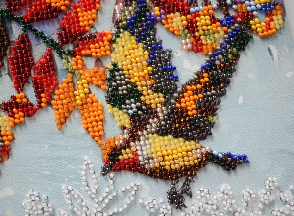 Broderikit med perler Abris Art "Under rognetreet" 23x26cm