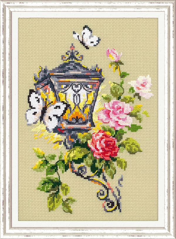 Broderisett Magic Needle "Fortryllelsens lys" 17x23 cm
