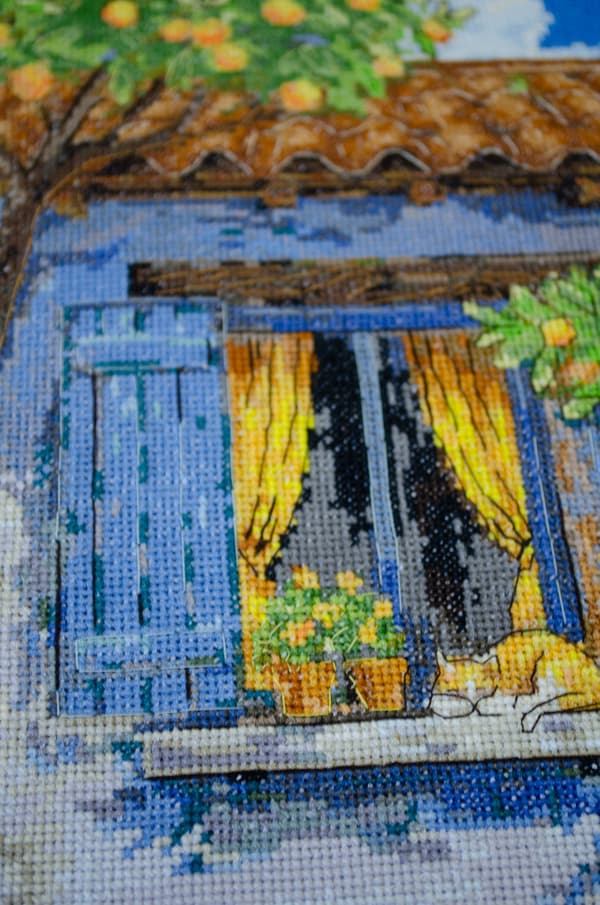 Broderisett Abris Art "Middelhavsdrøm" 18x34cm