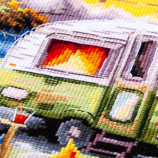 Broderikit Magic Needle "Vores weekend" 26x26 cm