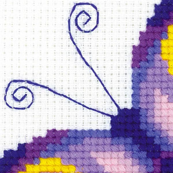 Broderikit Riolis "Ametist­sommerfugl" 13x13 cm