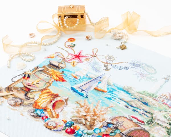 Broderisett Magic Needle "Havsbris" 40x31 cm