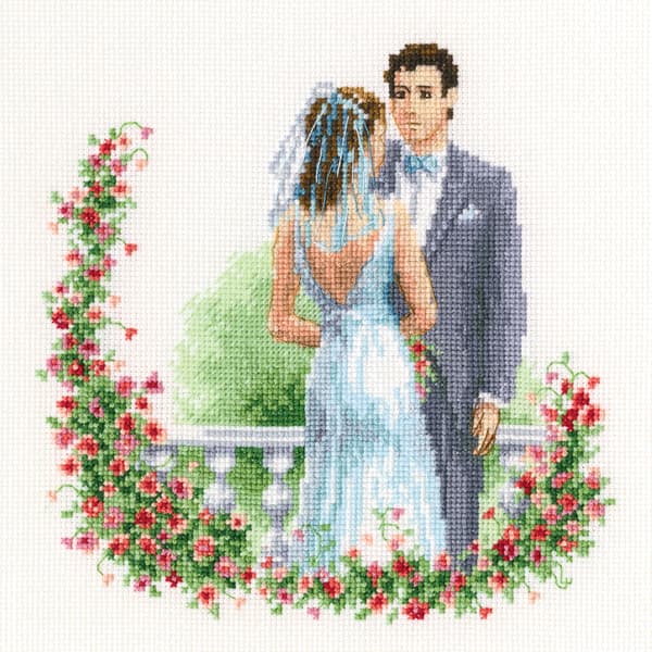 Broderikit RTO "Bröllop" 15.5x15.5 cm