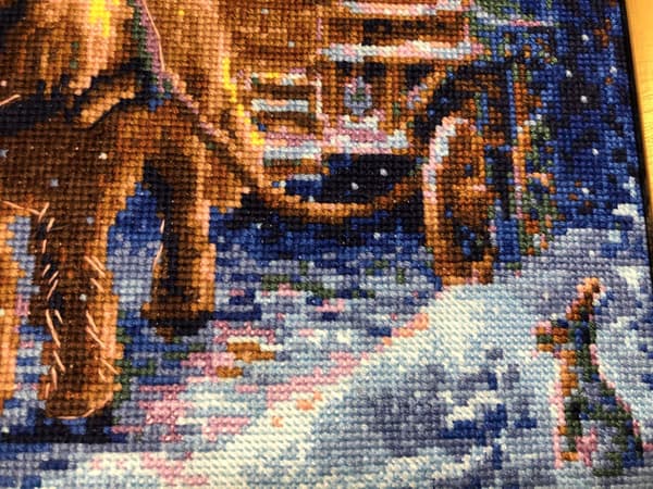 Broderisett Riolis "Omreisende trollmann" 30x21 cm