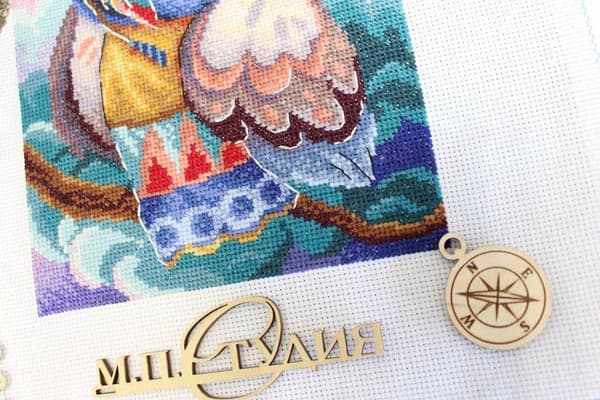 Broderisett MP Studia "Snill ugle" 14x20 cm