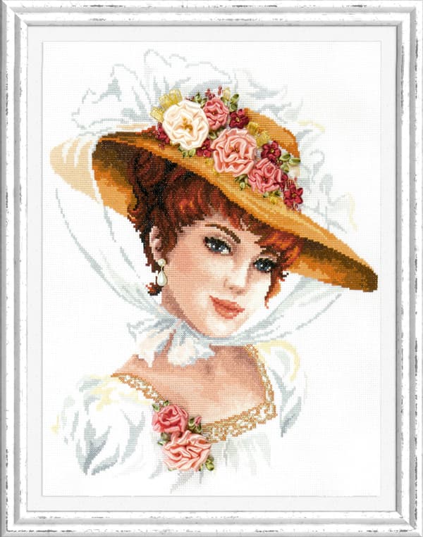 Broderikit Magic Needle "Dit smil" 31x38 cm