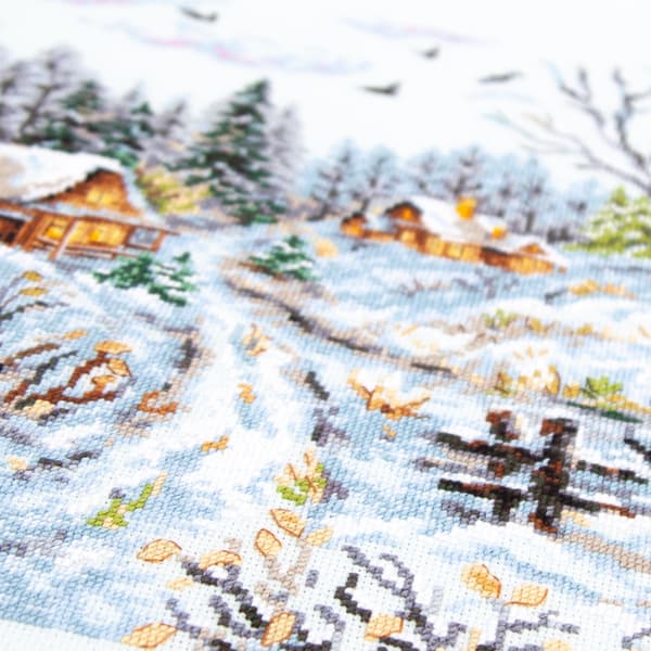 Broderisett Magic Needle "Frostig dag" 36x28 cm