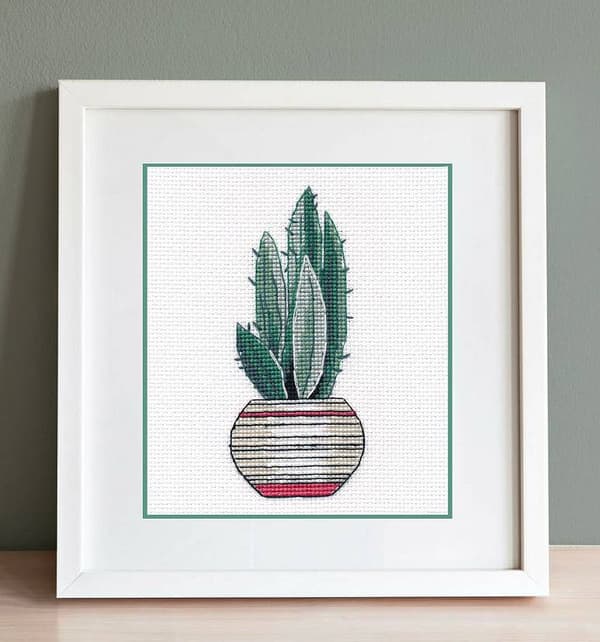 Broderikit Oven "Agave" 5x11 cm