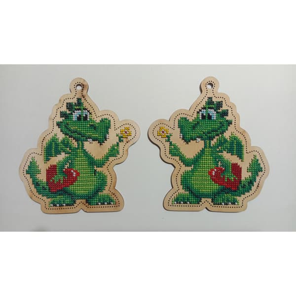 Träbroderi Embroidery Craft "Bucephalus (pärlor)" 10x11 cm
