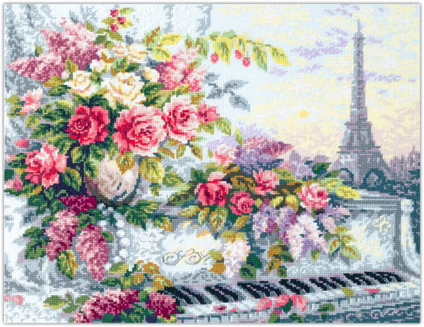 Broderikit Magic Needle "Paris melodier" 40x31 cm