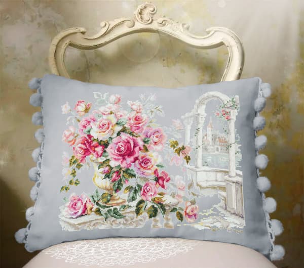 Broderisett Magic Needle "Roser for hertuginnen" 40x30 cm