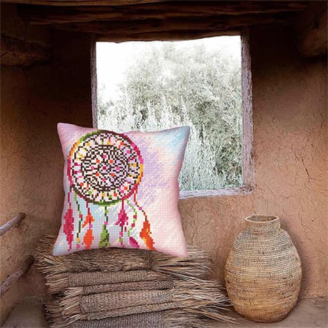 Broderisett Pute Collection D`Art 5365 - "Drømmefanger" 40x40 cm